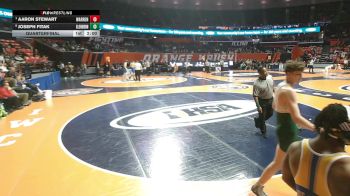 3A 190 lbs Quarterfinal - Aaron Stewart, Gurnee (Warren) vs Joseph Fitak, Carol Stream (Glenbard North)
