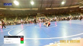 145 lbs Final - Thunder Page, South Central Punisher Wrestling Club vs Donovan Symalla, Pomona Elite