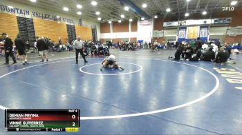 132 lbs Champ. Round 3 - Demian Pryima, Newport Harbor vs Vinnie Gutierrez, Calvary Chapel (Santa Ana)