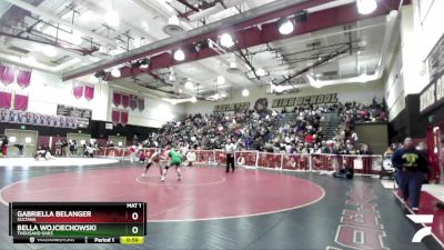 135 lbs 7th Place Match - Bella Wojciechowski, Thousand Oaks vs Gabriella Belanger, Sultana