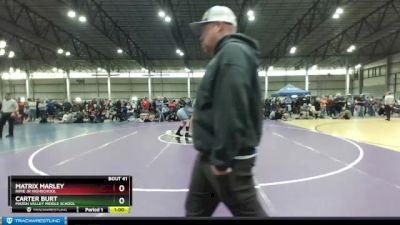 190 lbs Cons. Round 2 - Carter Burt, Marsh Valley Middle School vs Matrix Marley, Ririe Jr Highschool