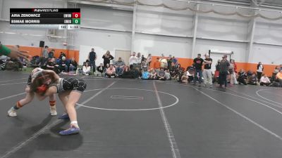 102 lbs Round 4 (6 Team) - Esmae Morris, Lady Warriors United Gold vs Aria Zenowicz, Lady Warriors United Maroon