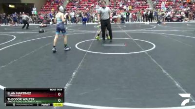 82 lbs Cons. Round 2 - Theodor Walter, Kansas Young Guns Wrestling Cl vs Elan Martinez, TEAM CENTRAL