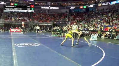 2A-113 lbs Cons. Round 3 - Sebastian Brooks, Winterset vs Roman Kile, Saydel