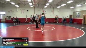 106 lbs Cons. Semi - Kade Kleinmeyer, Clear Creek-Amana vs Gavyn Siemens, Fort Madison