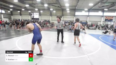 156 lbs Consolation - Cole Reason, Team Honey Badgers vs Trey Scalise, BlackCat WC