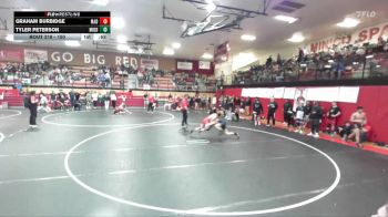 150 lbs Cons. Round 3 - Graham Burbidge, Madison vs Tyler Peterson, Middleton