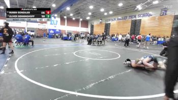 138 lbs Champ. Round 4 - Ruben Gonzales, Los Alamitos vs Oliver Benninghoff, Trabuco Hills