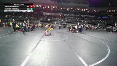 101 lbs Consi Of 4 - Kristina Zarrillo, Belleville vs Sawyer Worrell, Seneca