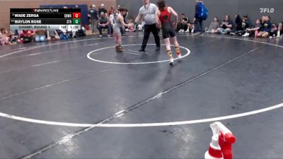 95 lbs Champ. Round 1 - Waylon Rose, Small Town Grims vs Wade Zerga, Challis Blackheart Wrestling Club