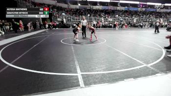 80 lbs Semifinal - Alyssa Mathews, Independence WC vs Graylynn Myrick, Cougar WC