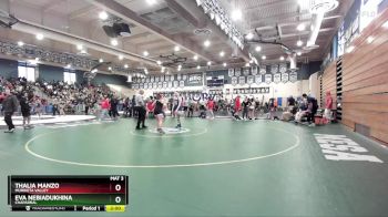 140 lbs Semifinal - Thalia Manzo, Murrieta Valley vs Eva Nebiadukhina, Chaparral