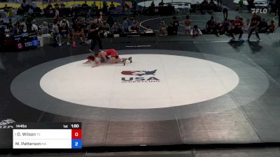 144 lbs Rnd Of 64 - Dominic Wilson, TX vs Matthew Patterson, MA