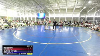 132 lbs Placement Matches (8 Team) - Teag Saito, New Jersey vs Durand Hamley, North Dakota