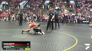 95 lbs Semifinal - Gamble Stone, Waterford WC vs Talon Weaver, L`Anse Creuse WC