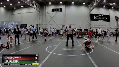 64 lbs Placement (4 Team) - Cooper Cerefice, PA Alliance vs MICHAEL SMITH, High Pace Wrestling