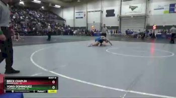 160 lbs Semis & 1st Wrestleback (8 Team) - Brice Chaplin, Broken Bow vs Yordi Dominguez, Columbus Lakeview