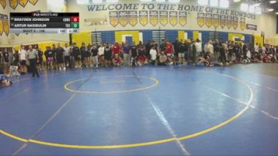 106 lbs Champ. Round 1 - Brayden Johnson, Sons Of Thunder vs Artur Nasibulin, Palmetto
