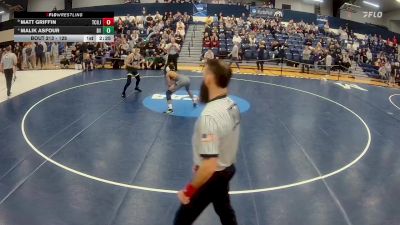 125 lbs Semifinal - Matt Griffin, Tcnj vs Malik Asfour, Delaware Valley