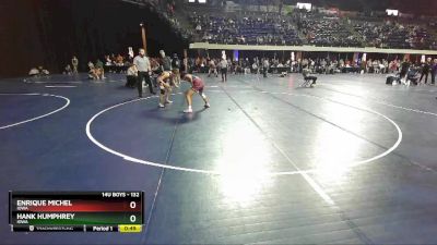 132 lbs Cons. Round 3 - Enrique Michel, Iowa vs Hank Humphrey, Iowa