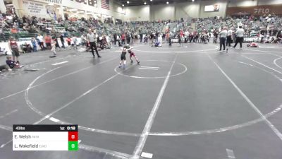 43 lbs Consi Of 4 - Evander Welsh, Patriot Mat Club vs Levi Wakefield, Elko WC