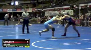 174 lbs Quarterfinals (8 Team) - Ethan Martin, Liberty University vs Joe Paul, John Hopkins University