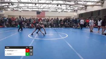 77 lbs Quarterfinal - Kane Shawger, Broad Axe Wrestling Club Red vs Josiah Sykes, Malvern Silver ES