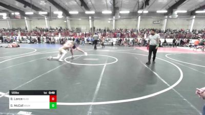 120 lbs Consi Of 4 - Bryce Lance, Bloomfield Youth Wrestling vs Gavin McCall, Round Valley