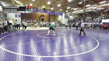 190 lbs Cons. Round 3 - Carter Gregerson, University High vs Chance Browne, Lake City
