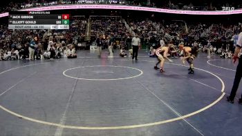 4A 150 lbs Semifinal - Jack Gibson, Northwest Guilford High School vs Elliott Gould, Davie