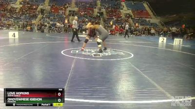 250 lbs Champ. Round 1 - Love Hopkins, White Shield vs Omoyewmese Igiehon, Mandan