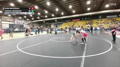 118 lbs Semifinal - Elise MacDonald, Team Champs vs Saraval McGregor, Kelly Walsh