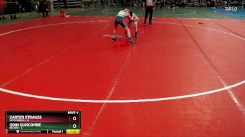 95 lbs Quarterfinals (8 Team) - Carter Strauss, Hutchinson vs Odin Duncombe, Becker