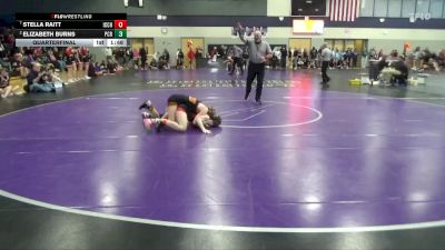 100 lbs Quarterfinal - Stella Raitt, Iowa City High vs Elizabeth Burns, Prairie, Cedar Rapids