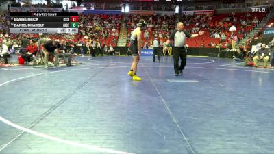 3A-190 lbs Cons. Round 2 - Daniel Dhabolt, Ankeny Centennial vs Blaine Heick, Iowa City, City High