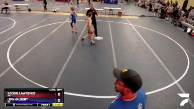 97 lbs Cons. Semi - Brodie Lawrence, MN vs Levi Halbert, NE