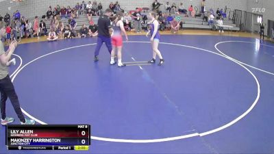 143 lbs Round 3 - Lily Allen, Newberg Mat Club vs Makinzey Harrington, Junction City