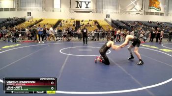 116 lbs Quarterfinal - Vincent Henrickson, District 3 Wrestling vs Liam Harte, Malone Wrestling Club