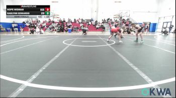 115 lbs Semifinal - Hope Widman, Husky Wrestling Club vs Raelynn Edwards, Bristow Elementary Wrestling Club