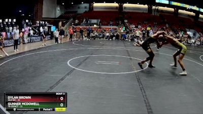 120 lbs Round 1 (6 Team) - Gunner McDowell, TB Legacy vs Dylan Brown, Silo WC