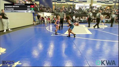 49 lbs Rr Rnd 3 - Audrena Bryson, Hennessey Takedown Club vs Jo Thigpen, Choctaw Ironman Youth Wrestling