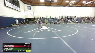 125 lbs Cons. Semi - Caleb Tatad, Cal Poly Humbolt vs Zach Wright, San Francisco State