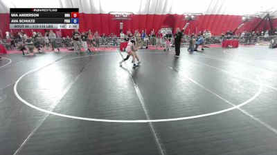 110-115 lbs Champ. Round 2 - Mia Anderson, Nebraska Wrestling Academy vs Ava Schultz, Pinnacle