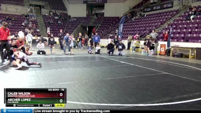 78 lbs Quarterfinal - Caleb Wilson, Brighton Wrestling Club vs Archer Lopez, Colorado