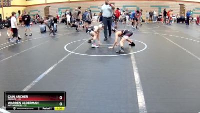 96 lbs Round 6 (10 Team) - Cain Archer, MQ Elite vs Warren Alderman, Mat Warriors