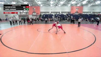 141 lbs 1st Place Match - Avery Leonard, Oneonta State vs Hayden Myers, Wesleyan (CT)