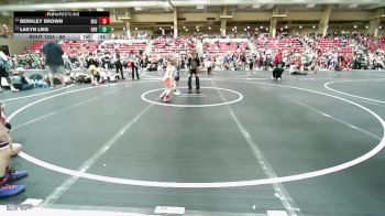 60 lbs Cons. Round 1 - Berkley Brown, Bluestem vs Lakyn Lies, Derby