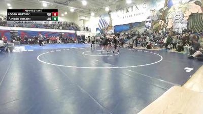 215 lbs Champ. Round 2 - James Vincent, Lake City vs Logan Hartley, Post Falls