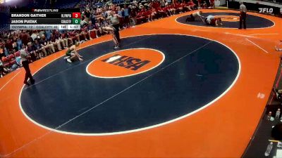 106 lbs Quarterfinals (8 Team) - Jason Piatak, Coal City vs Brandon Gaither, Stanford (Olympia)