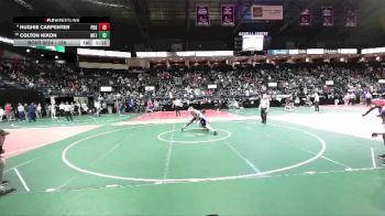 128 lbs Champ. Round 2 - Colton Nixon, MFJ3 vs Hughie Carpenter, PBG1